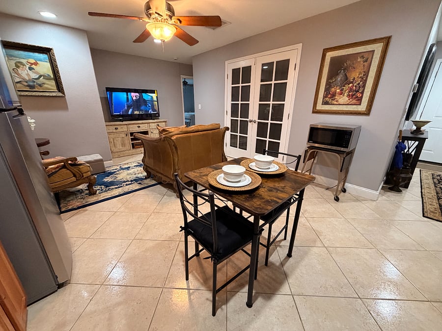 Small dining area in kitchen