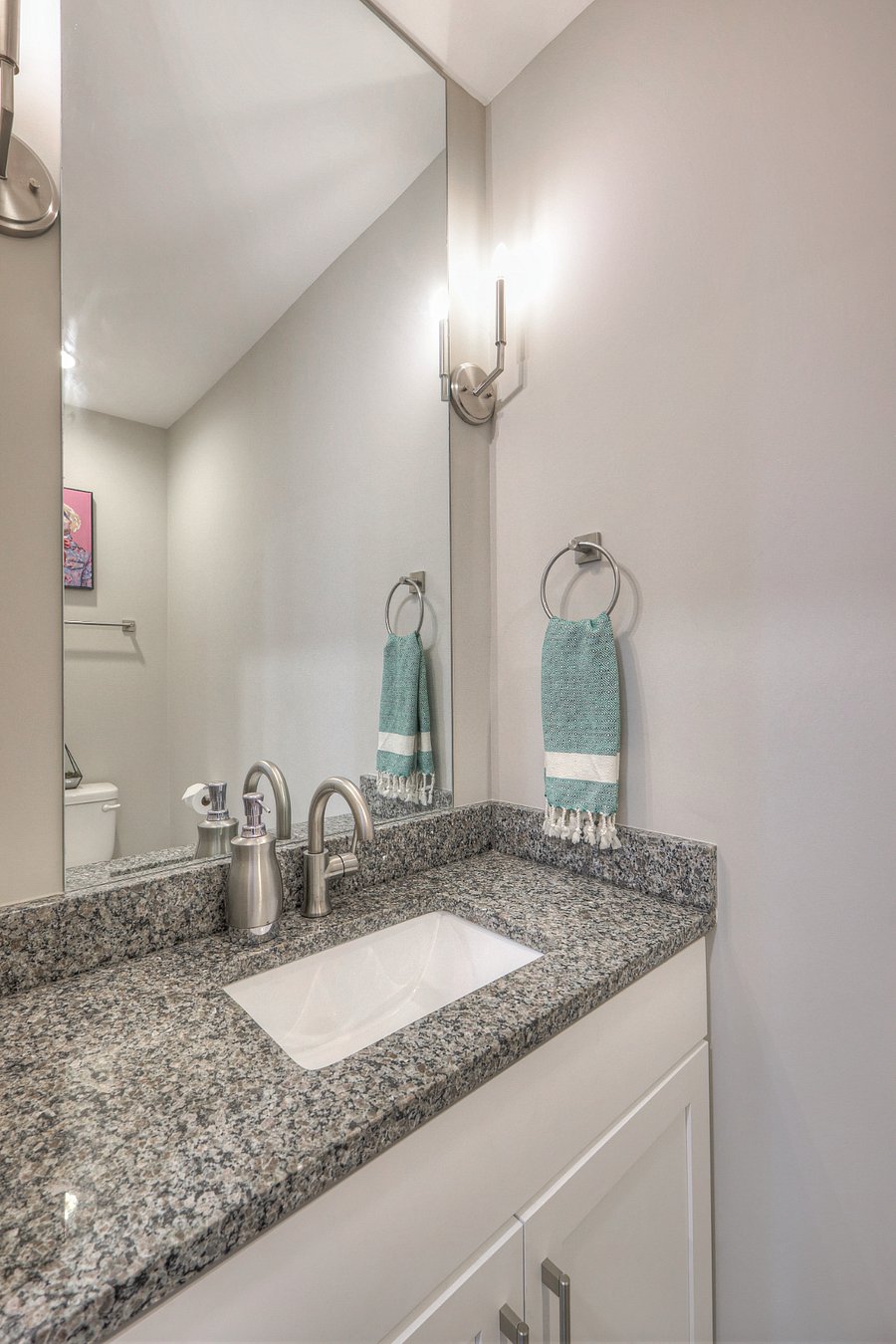 Convenient 1/2 bath in the 4th bedroom on the 3rd floor (easy access from the Rooftop Terrace).