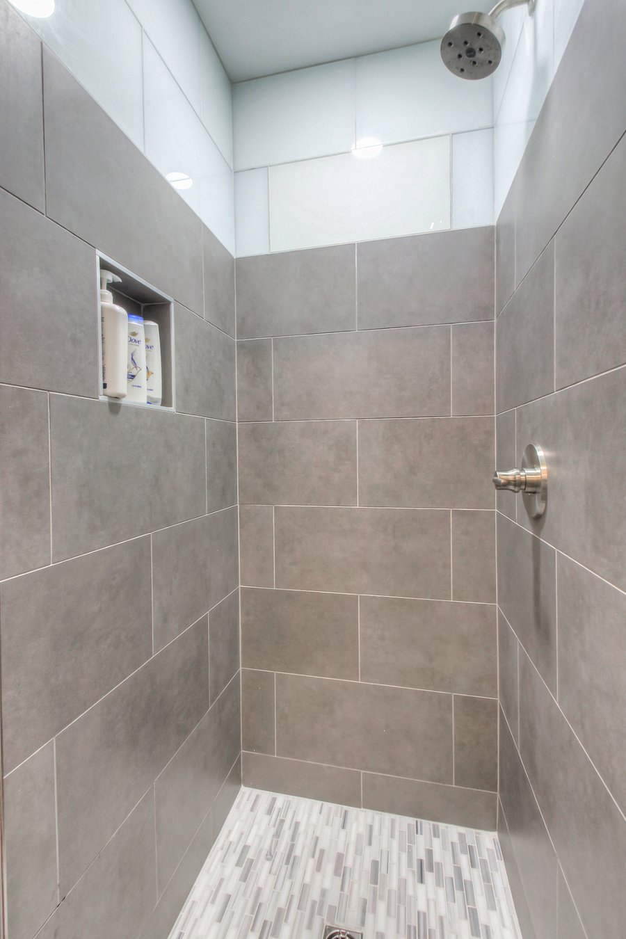 2nd Level full bathroom right off the Mid-Century-Modern bedroom & living room! Full tile shower with the essentials stocked for you <3