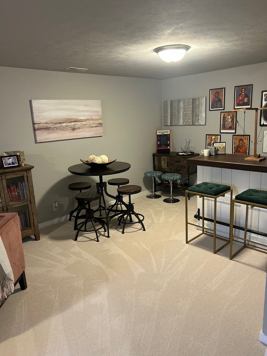 basement bar with full access to bar area