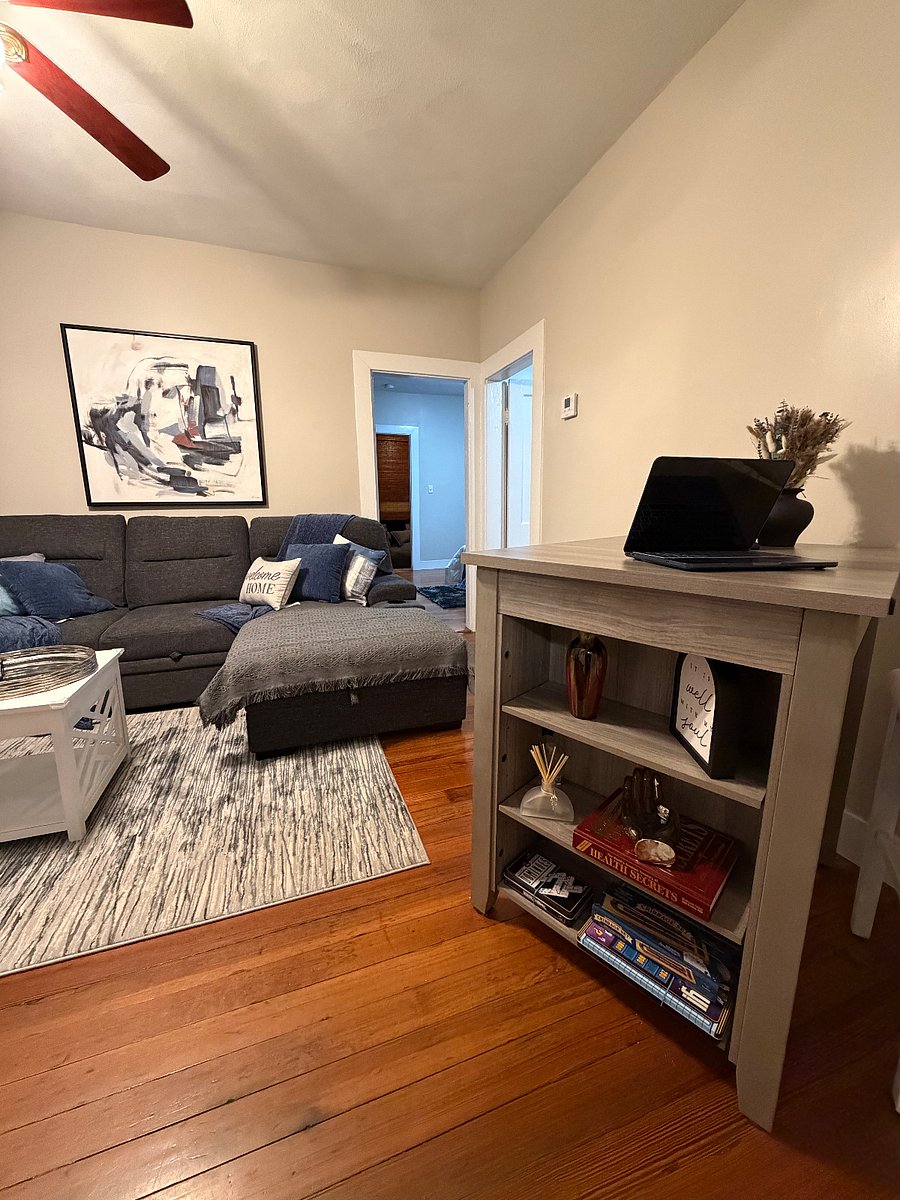 Living room. Sofa sleeper with storage.