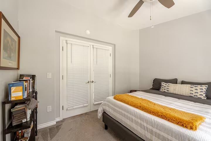 Queen Bedroom with French doors