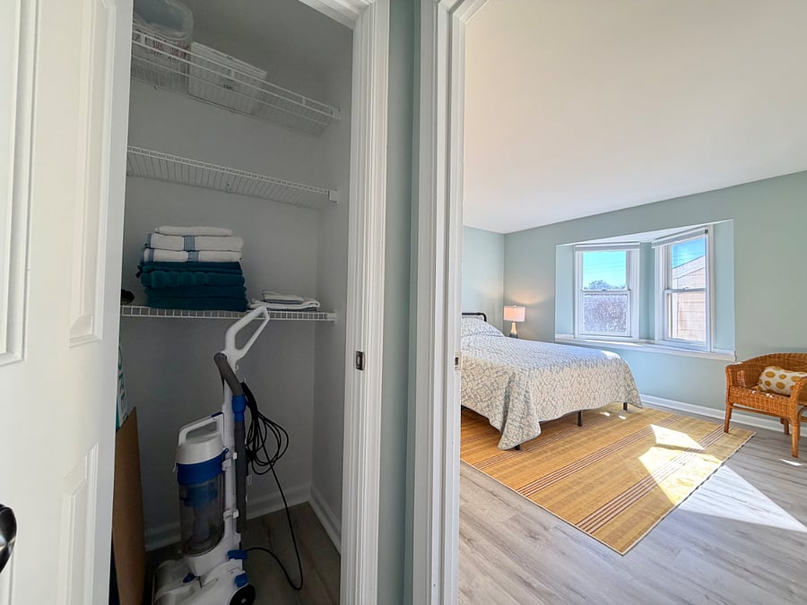 Additional closet in hallway next to master BR