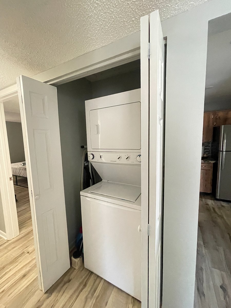 Washer and dryer.