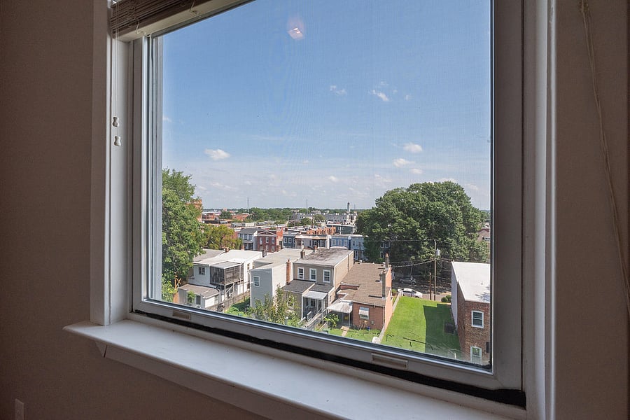 view from living room