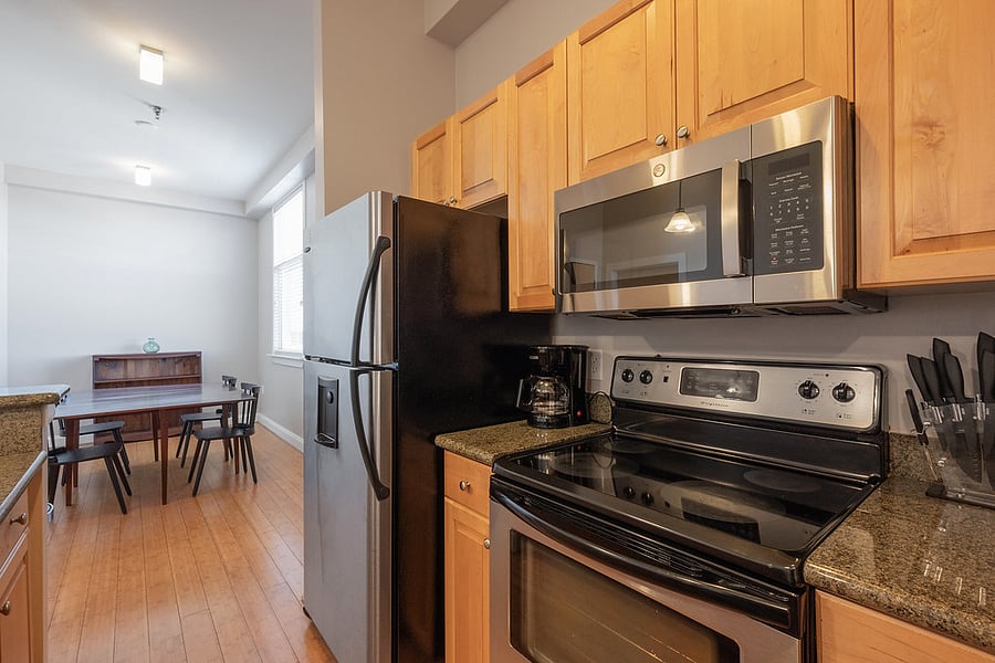 Kitchen, looking into dining room