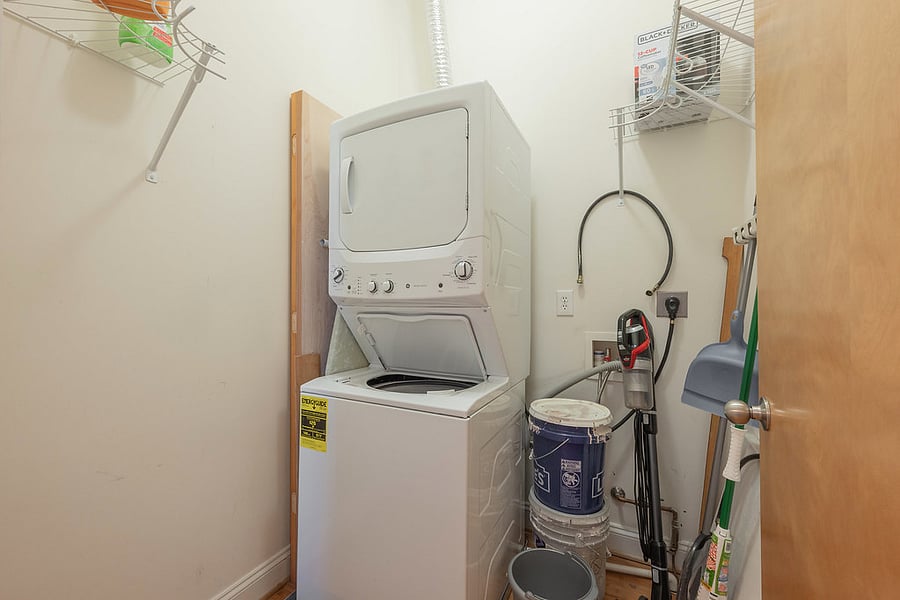 Laundry room in apartment