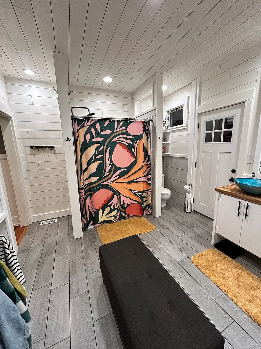 Primary bathroom (main level, connected to primary bedroom)