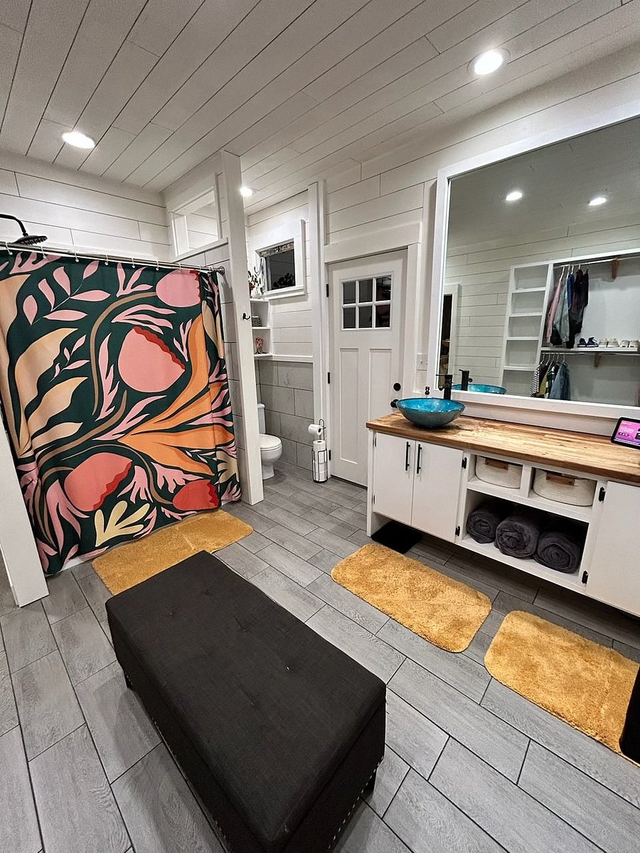 Primary bathroom (main level, connected to primary bedroom)