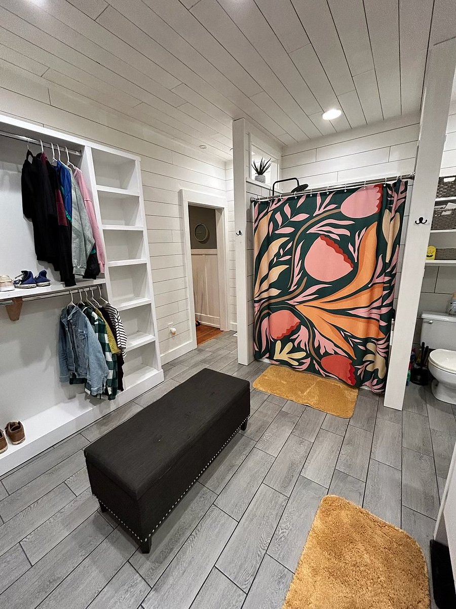 Primary bathroom (main level, connected to primary bedroom)
