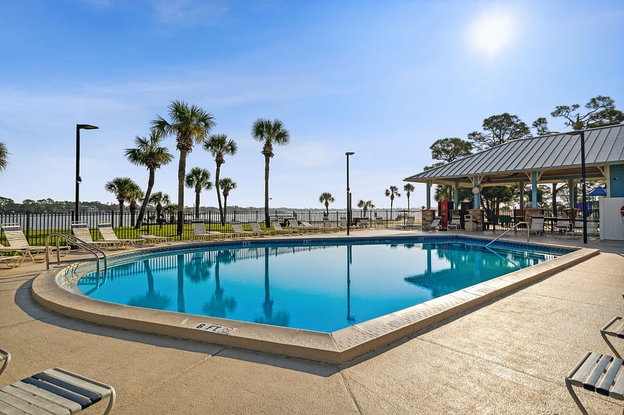 Lagoon pool which is open all year round and heated during the winter