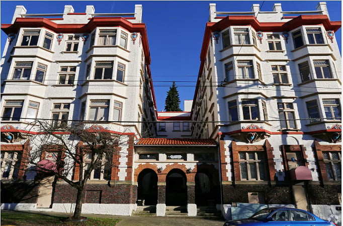 Front of building