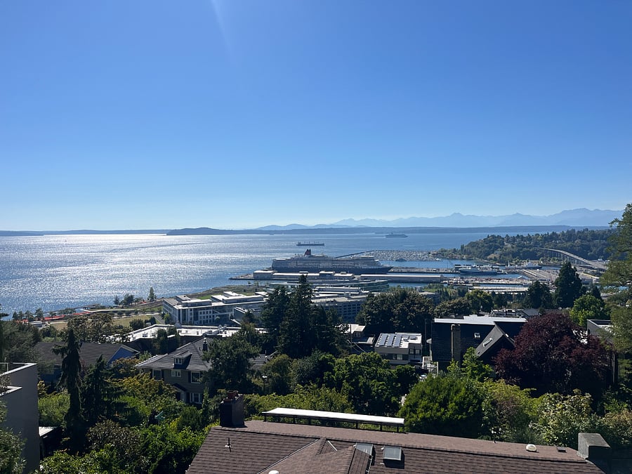 West facing view from Betty Bowen Park (3 block walk)