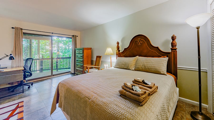 King bedroom on lower level