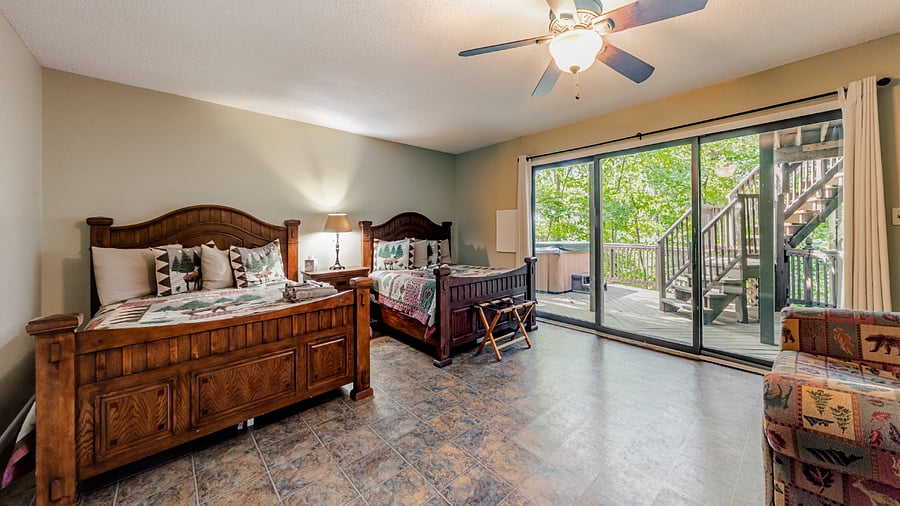 Bedroom with two queen beds