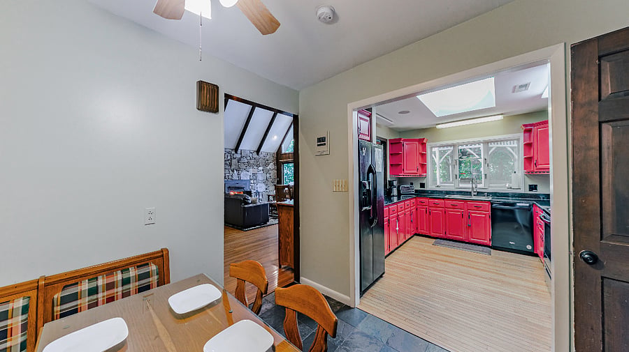 Breakfast nook and kitchen entry