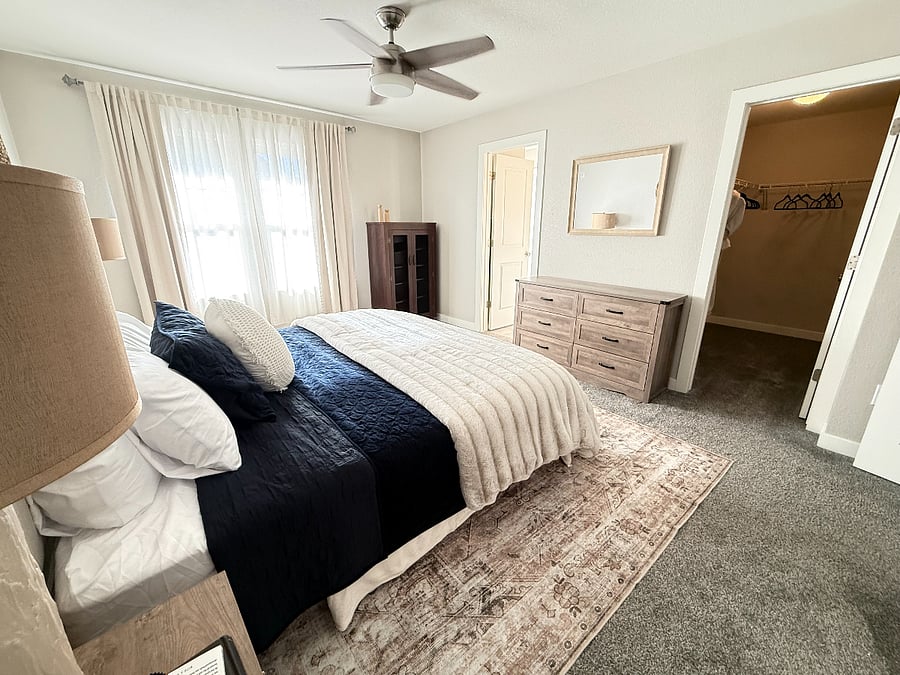 Master Bedroom With Walk in Closet