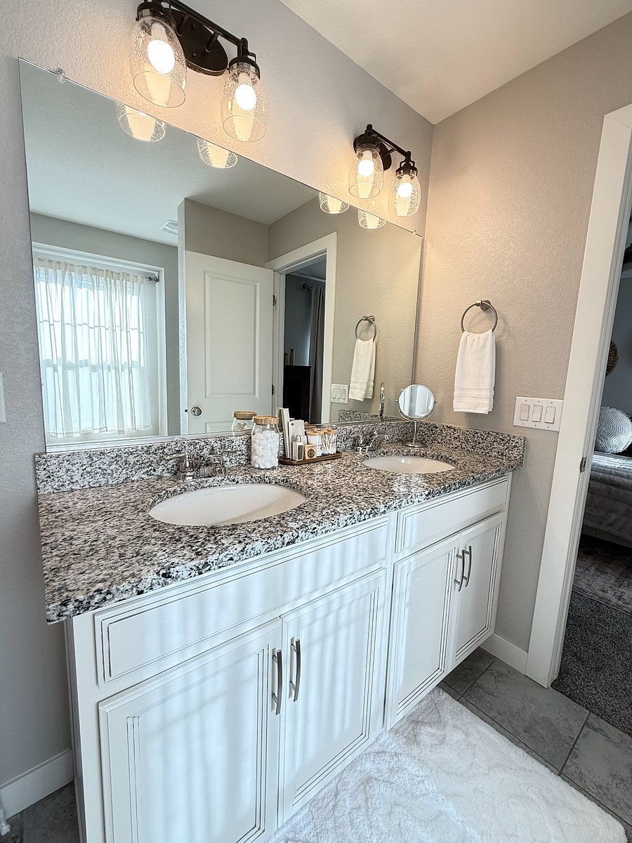 Master Bathroom with Double Sinks