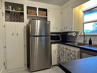 Kitchen with a dishwasher