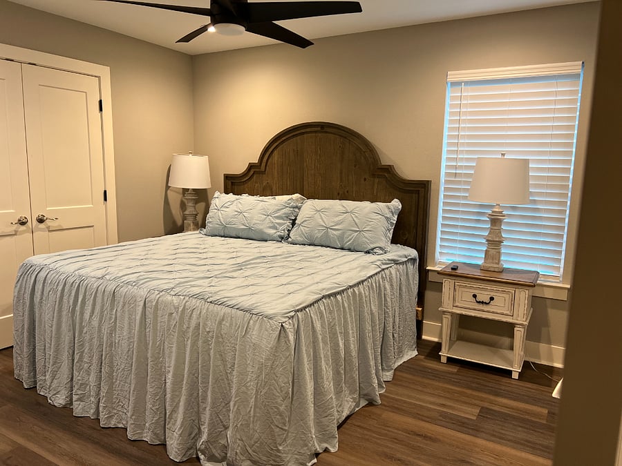 Master bedroom with King bed