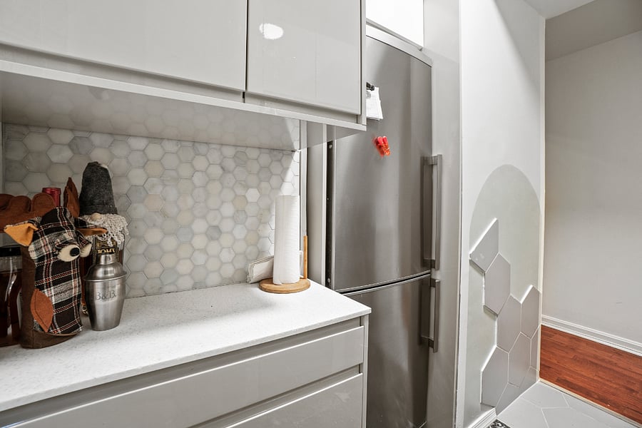 large Summit bottom freezer fridge