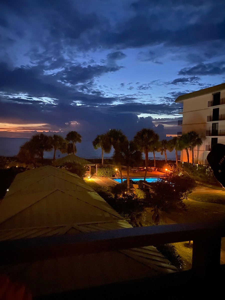Evening Balcony Pool View 