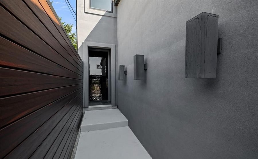 Private gated entrance