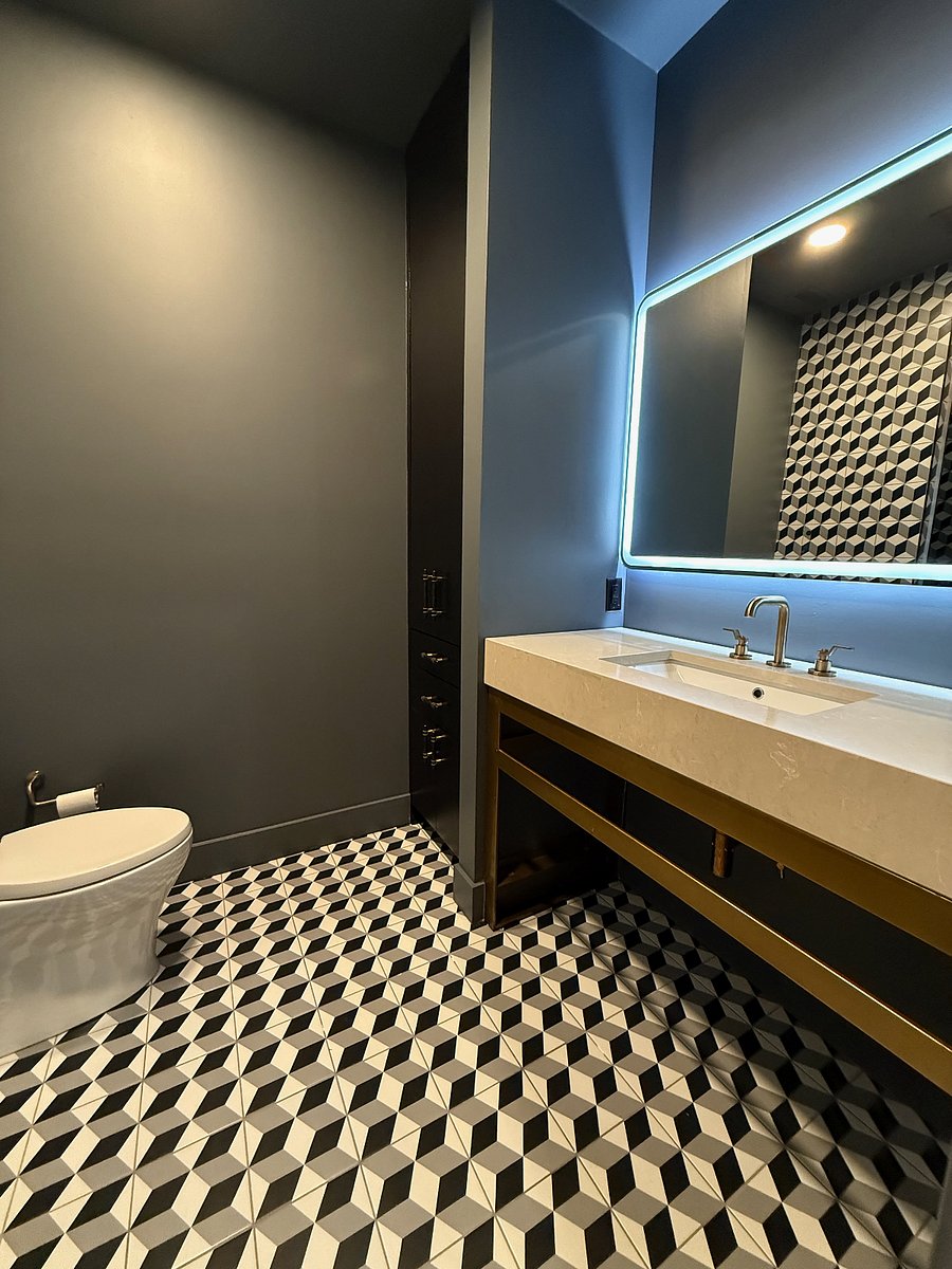 Primary bathroom with 4-star hotel features