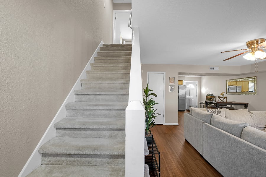 Our two-story townhouse makes space and privacy simple.