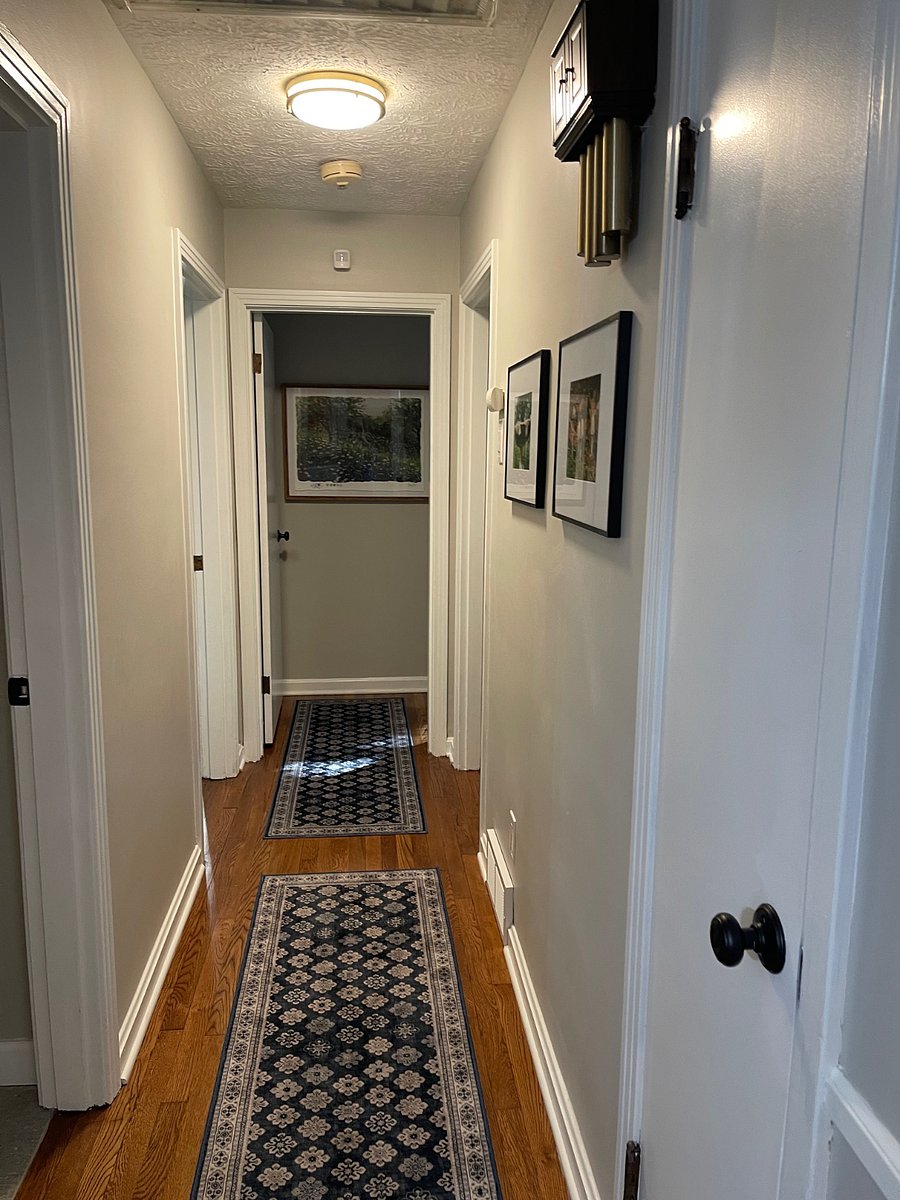 View into hall from dining area