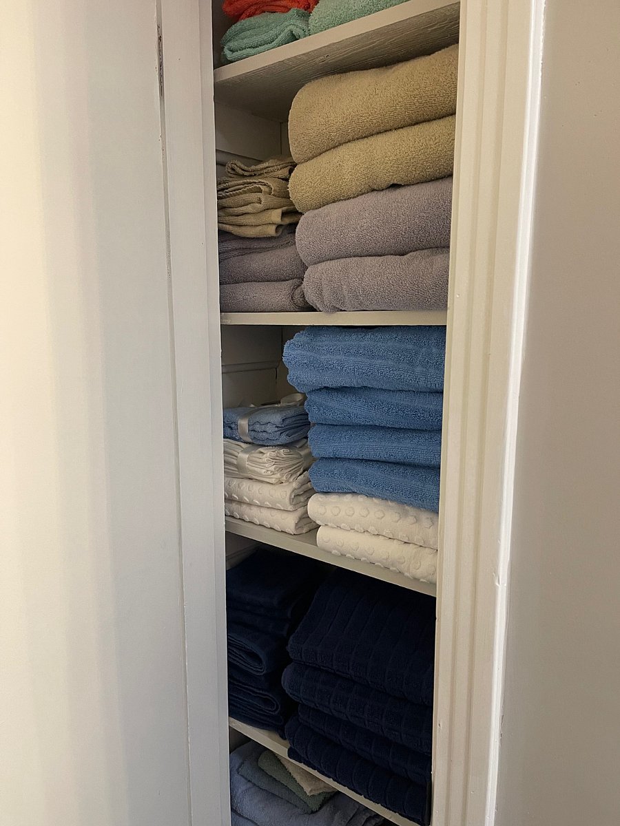 Towels in master bath
