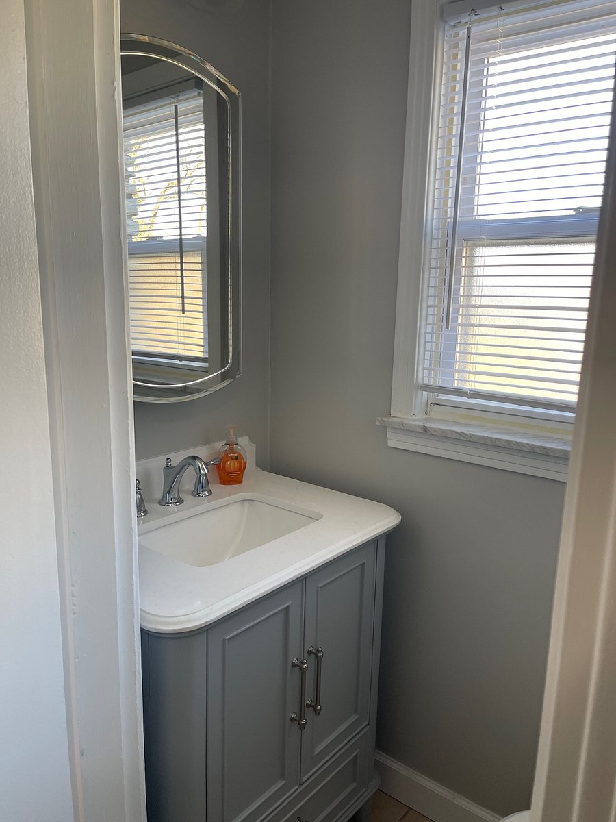Half bath off laundry room