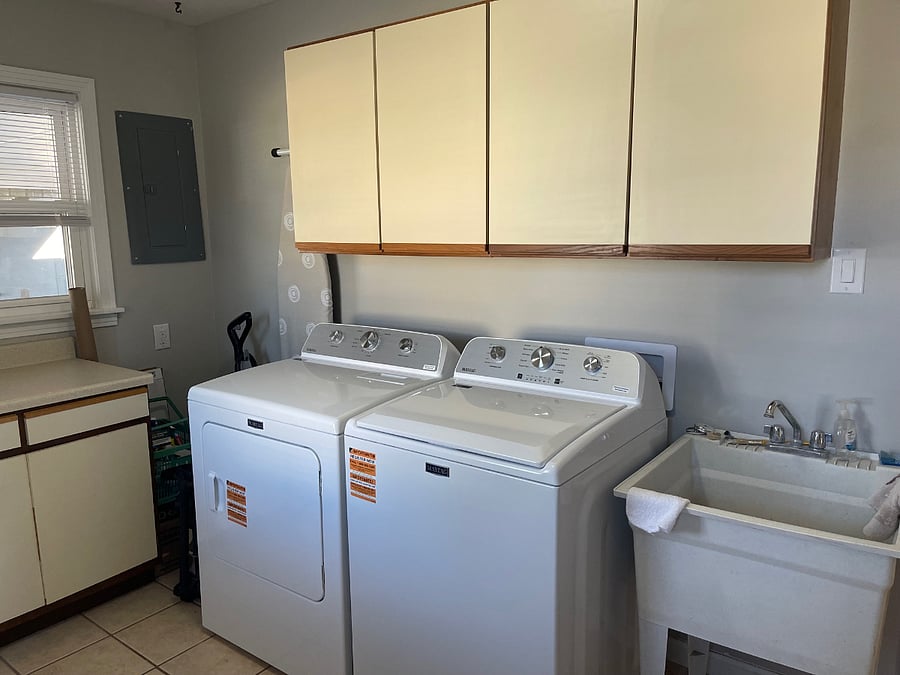 laundry room with washer and dryer