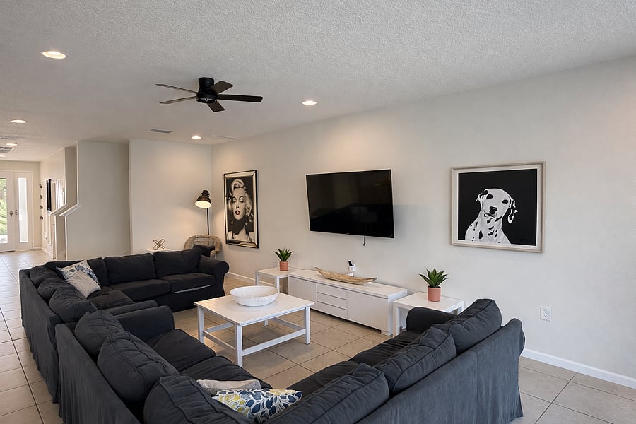 Shared living room on first floor