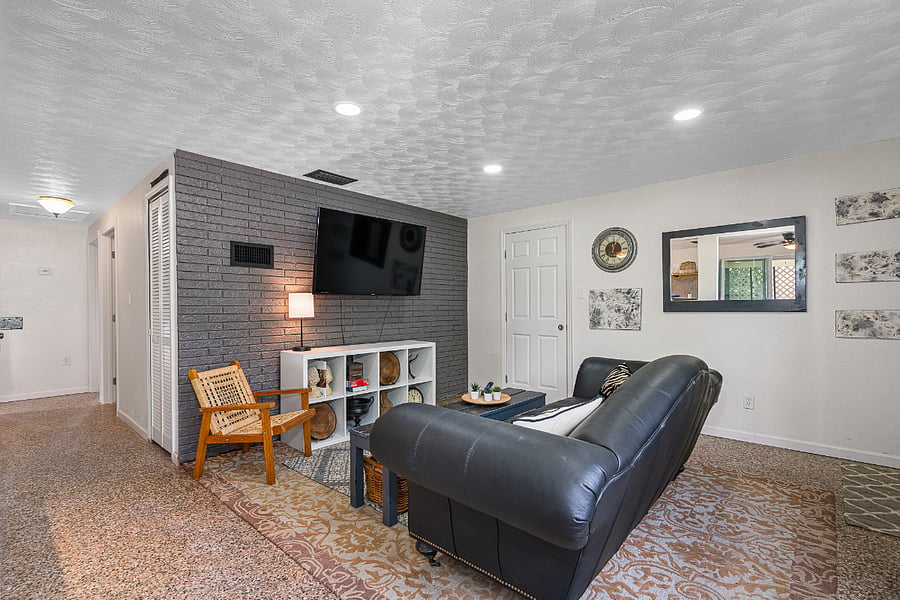 Catch the game or your favorite show on the smart TV.