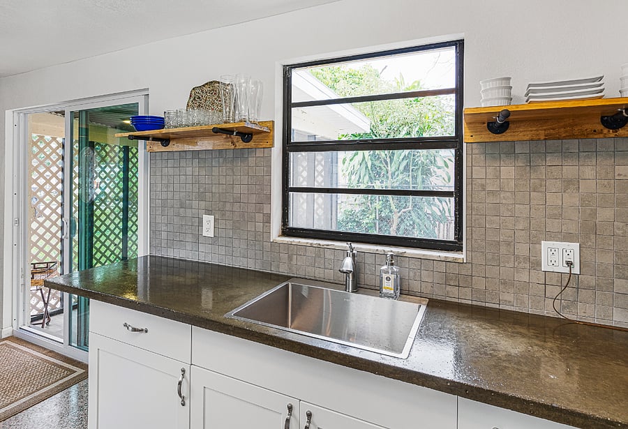 Large, deep sink and lots of natural light!
