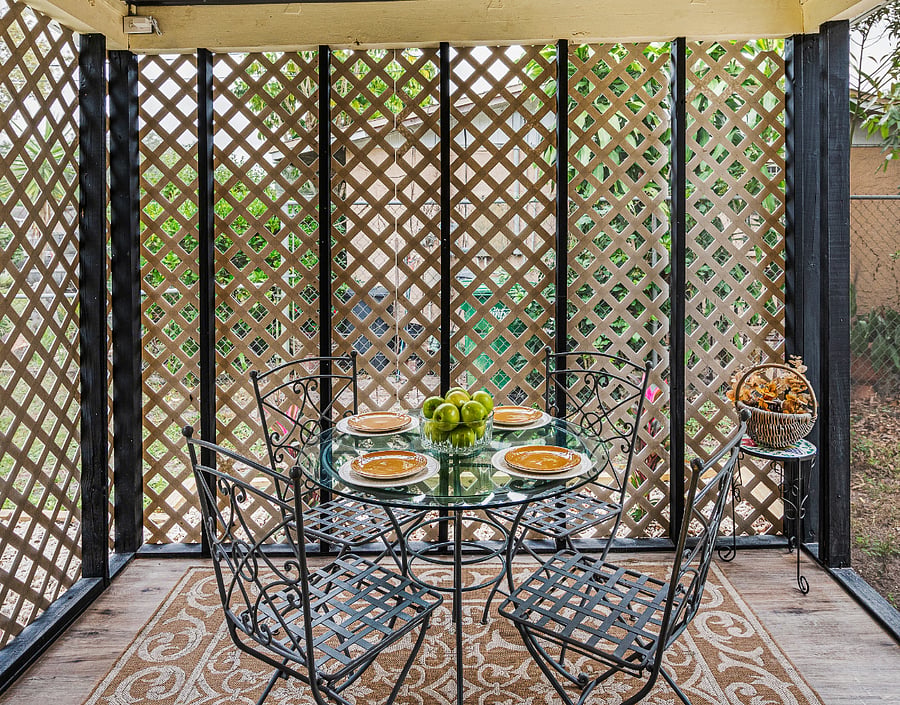 Relax, share a meal, or spend time with family and friends bug-free!