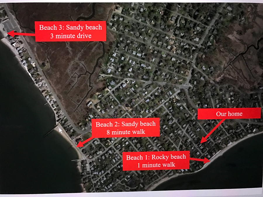 Map of Area Beaches