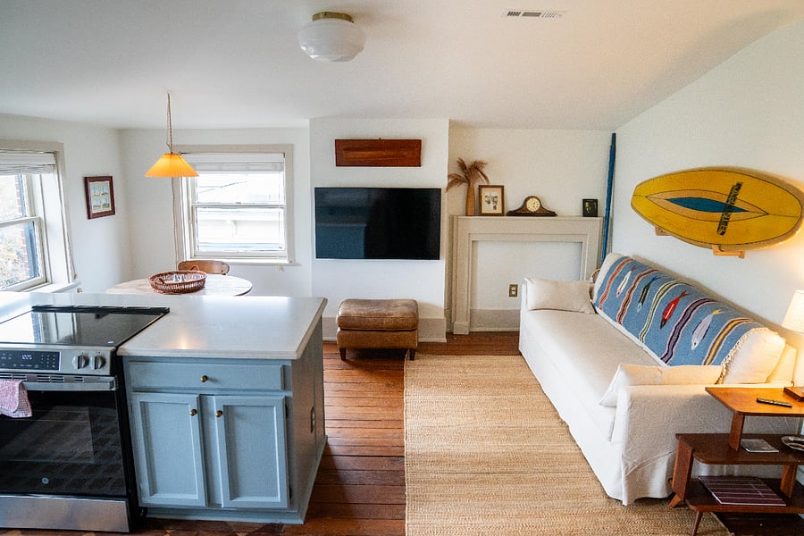 Kitchin/living room/dining area