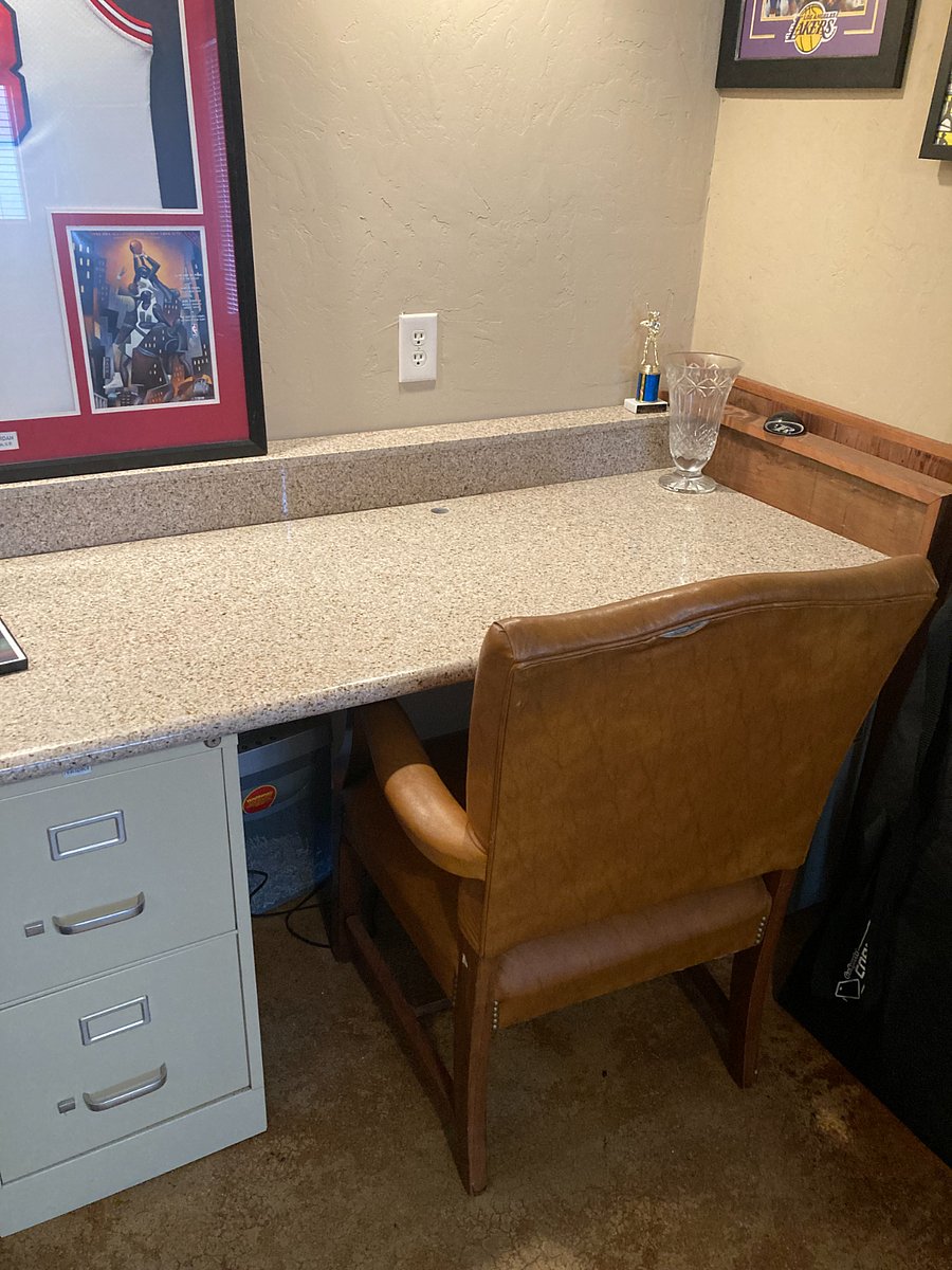 Tenant desk and secured file cabinets (in the Clubhouse)