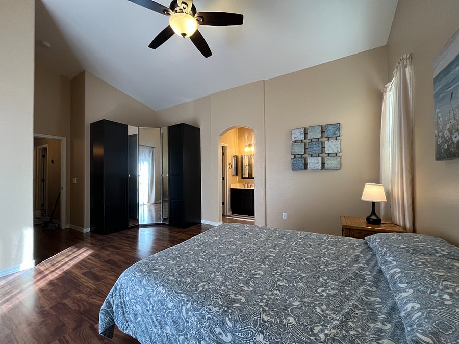 Master Bedroom with built in armoire