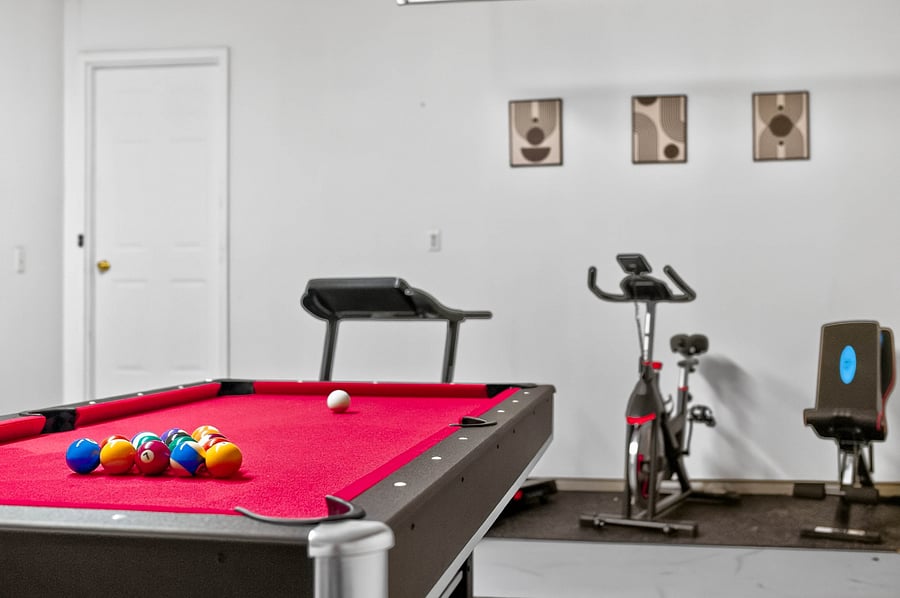 Game room and Gym