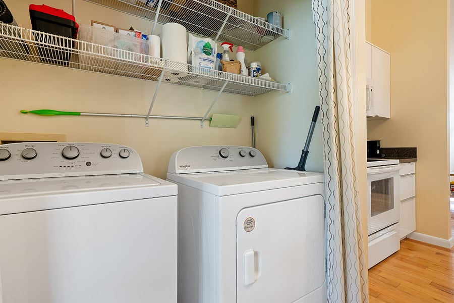 In unit washer and dryer