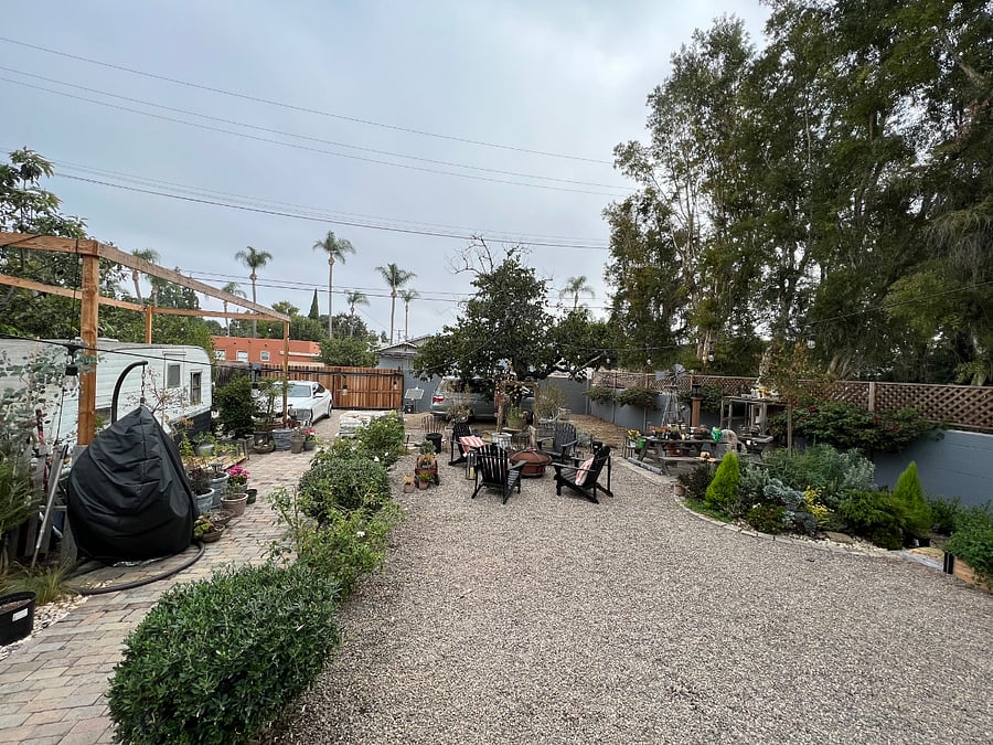Large backyard to enjoy for your self or entertain guests