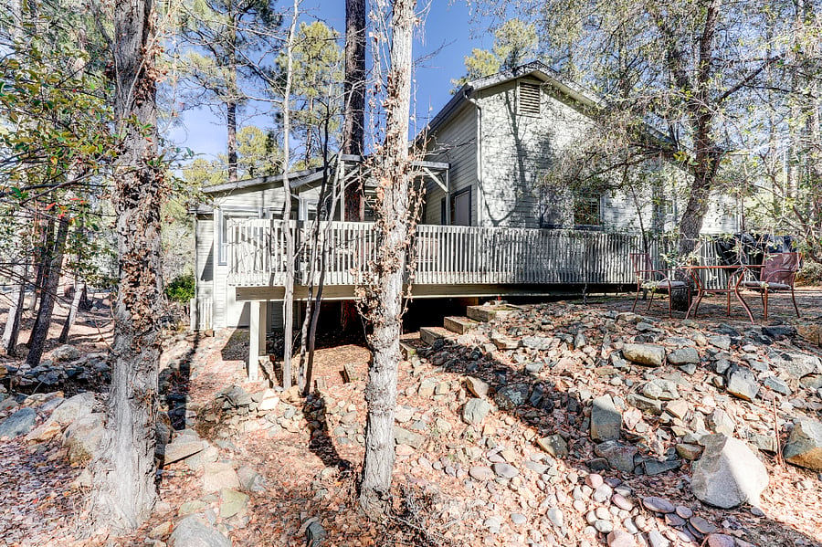 Side view of the house