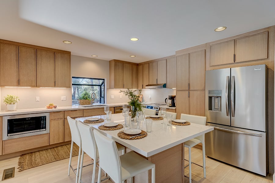 Fully updated kitchen with new appliances and a clean, timeless design