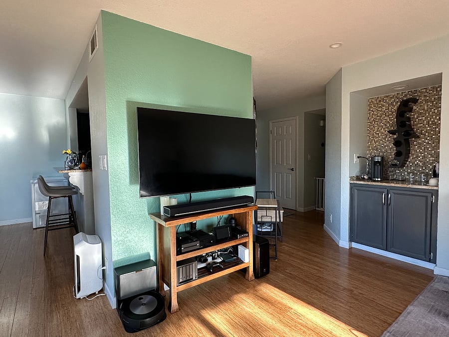 View from middle of living room