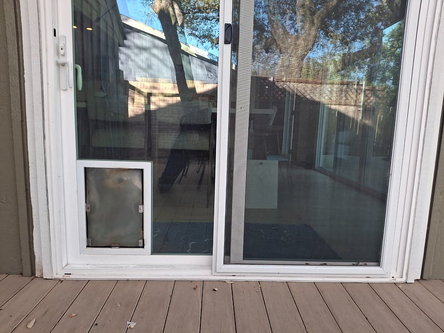 Doggie door for you and your pet's convenience!