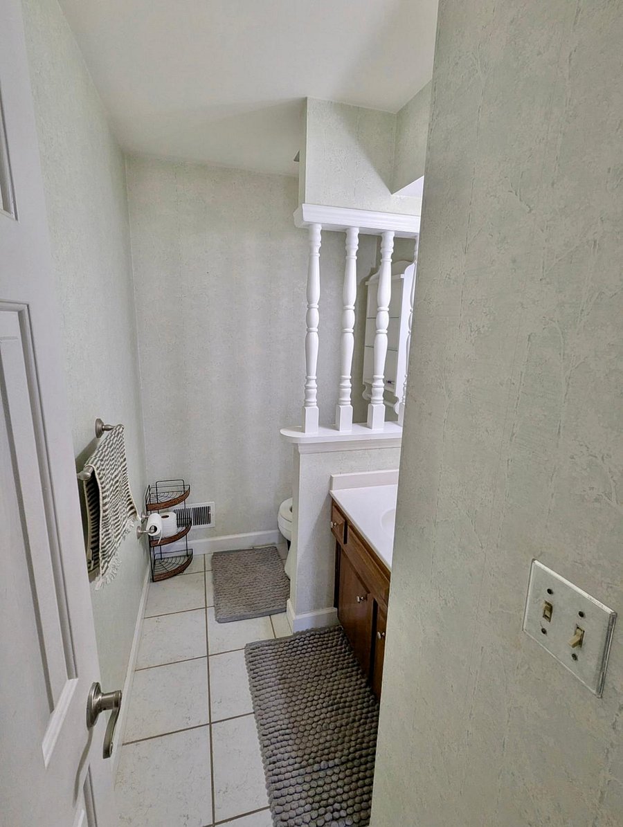 Half bathroom on first floor