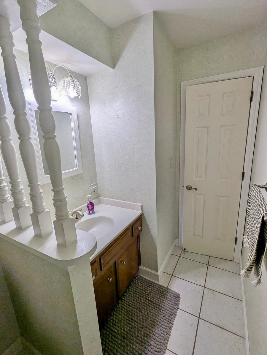 Half bathroom on first floor